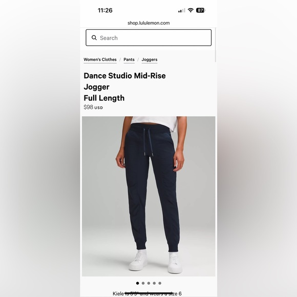 Lululemon Dance Studio Mid-rise Jogger - Picture 2 of 2